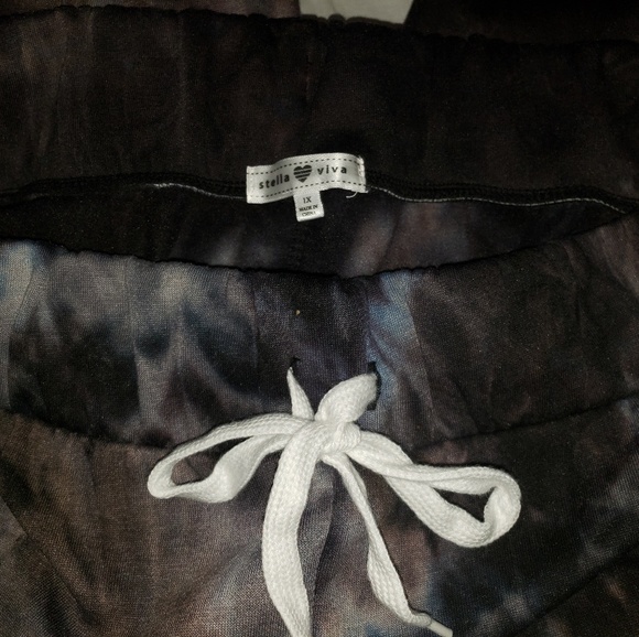 Size XL women's dark tye dye joggers - Picture 2 of 3